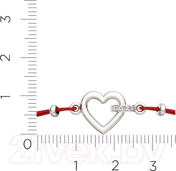 Изображение товара Браслет из серебра ZORKA 0670030.02 (18см, c фианитами)