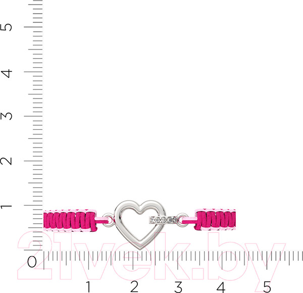 Изображение товара Браслет из серебра ZORKA 0670036.12 (18см, с фианитами)