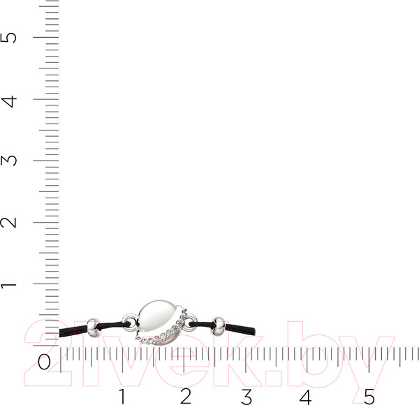 Изображение товара Браслет из серебра ZORKA 0670037.01.ZZ (18см, с фианитами)