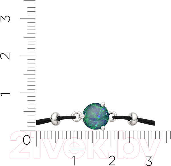 Изображение товара Браслет из серебра ZORKA 0670759.01.ZZ (18см, с опалом)