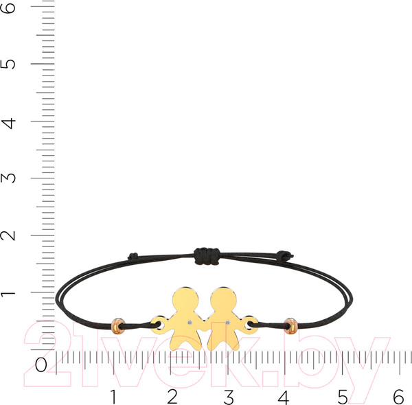 Изображение товара Браслет из розового золота ZORKA 6D0060.14K.R.01 (18см, с бриллиантом)