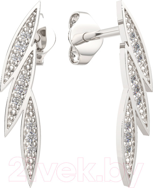 Изображение товара Серьги из серебра ZORKA 0310175 (c фианитами)