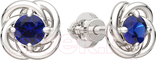 Изображение товара Серьги из белого золота ZORKA 3P1015.14K.W (с сапфирами)