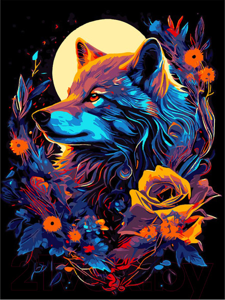 Изображение товара Картина по номерам Lori Под луной / Рх-126