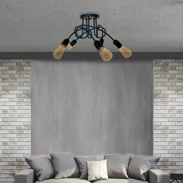 Изображение товара Люстра Элетех Техно 152 НСБ 01-5х60-118 Е27 / 1005253159 (черный)