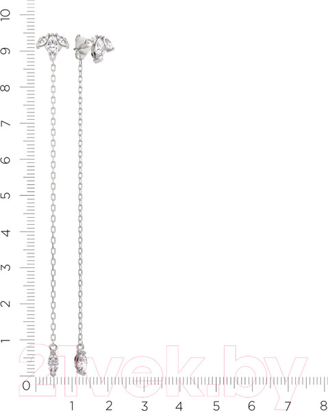 Изображение товара Серьги из серебра ZORKA 0310199 (с фианитами)