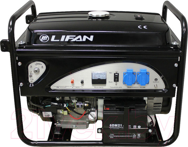 Изображение товара Бензиновый генератор Lifan 6500IOE