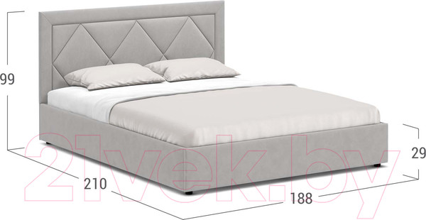 Изображение товара Двуспальная кровать Moon Family 1255 / К004522