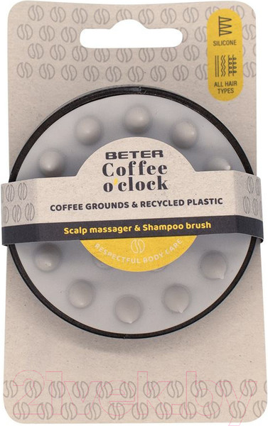 Изображение товара Массажная щетка для головы Beter Coffee O'clock Для кожи головы