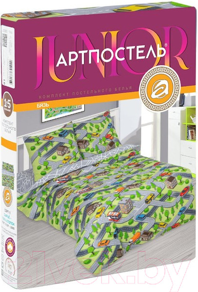 Изображение товара Комплект постельного белья АртПостель Автодром 112