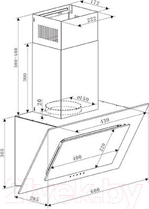 Изображение товара Вытяжка наклонная Making Oasis Everywhere ND-60W