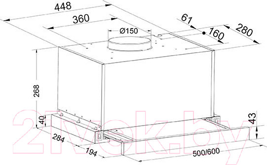 Изображение товара Вытяжка телескопическая Making Oasis Everywhere VT-60B