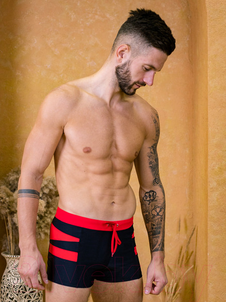 Изображение товара Плавки Aloha Mare 20-116 (р.50, черный/красный)