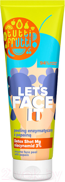 Изображение товара Скраб для лица Farmona Tutti Frutti Let's Face It Энзимный с папаином (100мл)