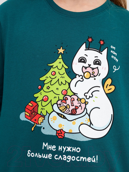 Изображение товара Пижама детская Mark Formelle 567740 (р.122-60, темно-зеленый/зеленая клетка)