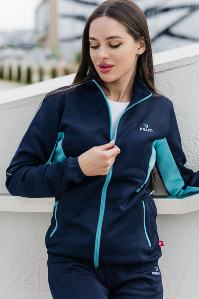 Изображение товара Спортивный костюм Pravo OG-003 (р.46, темно-синий/бирюзовый)