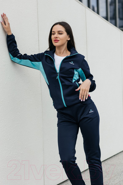 Изображение товара Спортивный костюм Pravo OG-003 (р.46, темно-синий/бирюзовый)