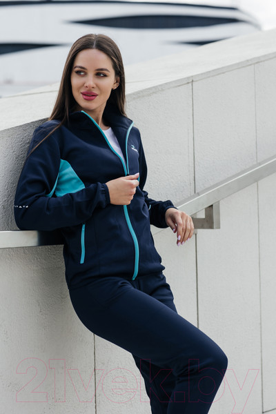 Изображение товара Спортивный костюм Pravo OG-003 (р.46, темно-синий/бирюзовый)