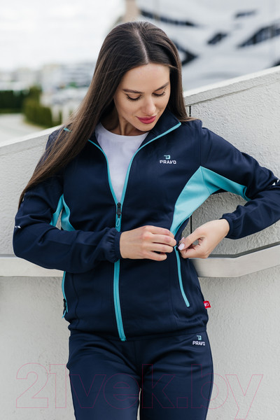 Изображение товара Спортивный костюм Pravo OG-003 (р.46, темно-синий/бирюзовый)