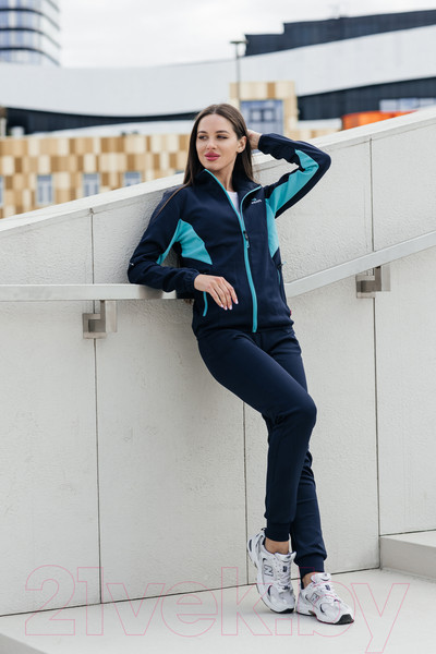 Изображение товара Спортивный костюм Pravo OG-003 (р.46, темно-синий/бирюзовый)