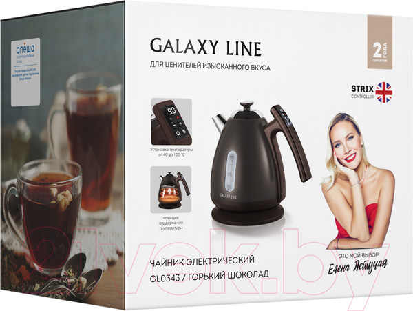 Изображение товара Электрочайник Galaxy Line GL 0343 (горький шоколад)