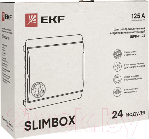 Изображение товара Щит распределительный EKF ЩРВ-П-24 SlimBox PROxima / sb-v-24w