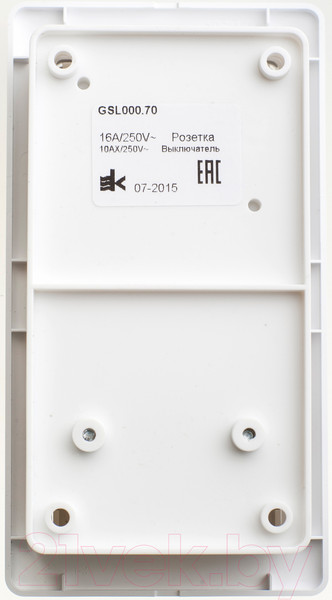 Изображение товара Блок выключатель+розетка Systeme (Schneider) Electric Glossa GSL000170