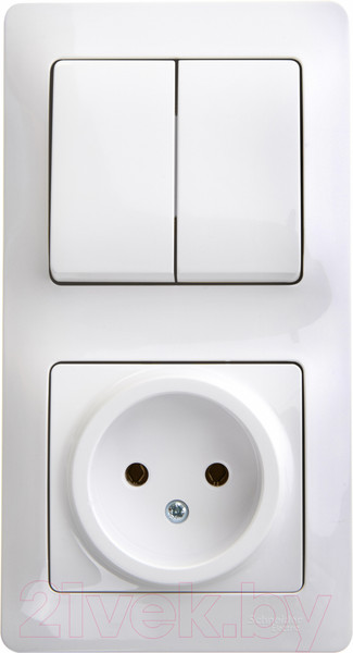 Изображение товара Блок выключатель+розетка Systeme (Schneider) Electric Glossa GSL000172