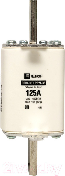 Изображение товара Предохранитель плавкий низковольтный EKF PROxima fus-35/250/125
