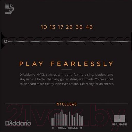 Изображение товара Струны для электрогитары D'Addario NYXL1046