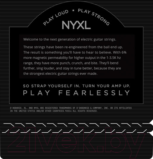Изображение товара Струны для электрогитары D'Addario NYXL1152