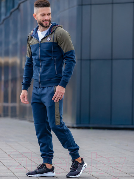 Изображение товара Спортивный костюм Isee SW56087 (р.46, хаки/темно-синий)