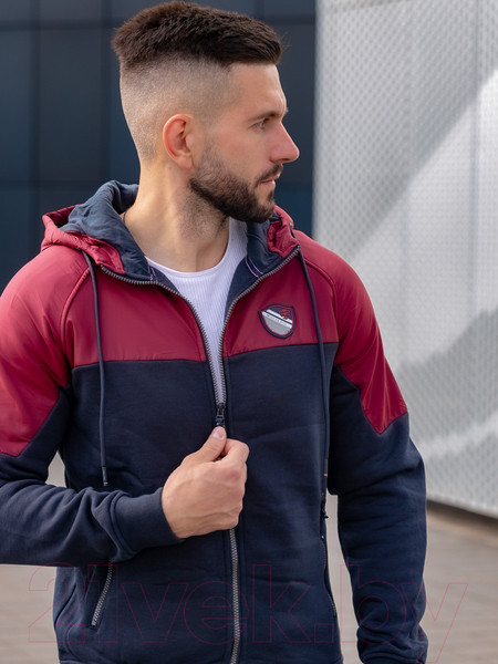 Изображение товара Спортивный костюм Isee SW56087 (р.48, бордовый/темно-синий)