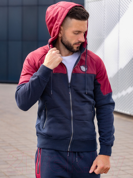 Изображение товара Спортивный костюм Isee SW56087 (р.50, бордовый/темно-синий)