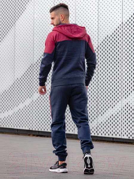 Изображение товара Спортивный костюм Isee SW56087 (р.50, бордовый/темно-синий)