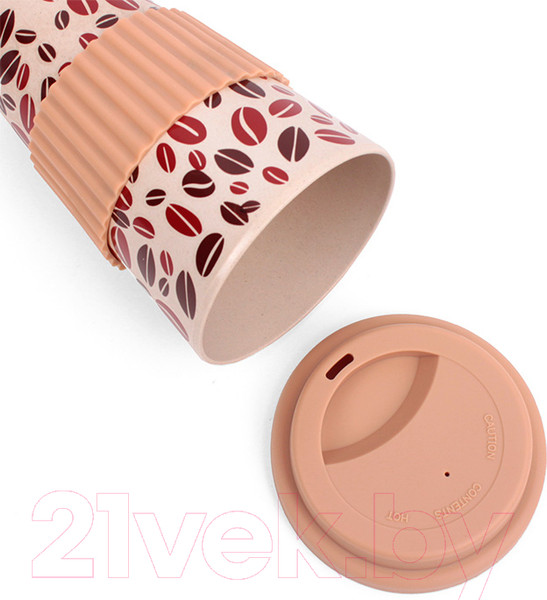 Изображение товара Стакан для горячих напитков Darvish С крышкой / SR-H-1665-4