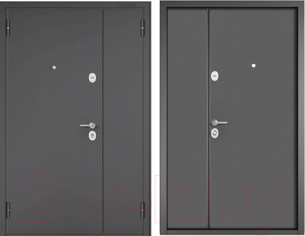 Изображение товара Входная дверь Mastino Mega Mass MM графит букле/графит букле (120x205, левая)