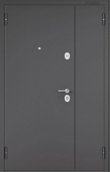 Изображение товара Входная дверь Mastino Mega Mass MM графит букле/графит букле (120x205, левая)