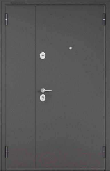 Изображение товара Входная дверь Mastino Mega Mass MM графит букле/графит букле (120x205, правая)