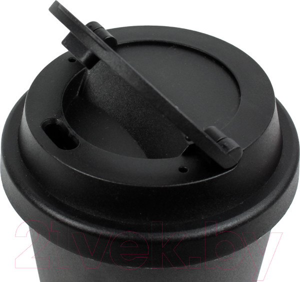 Изображение товара Стакан для горячих напитков Darvish С крышкой / SR-H-1664-3 (черный)