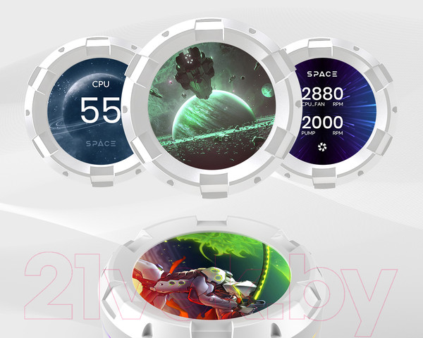 Изображение товара Кулер для процессора ID-Cooling SL240 White