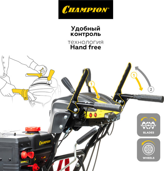 Изображение товара Снегоуборщик бензиновый Champion ST861E