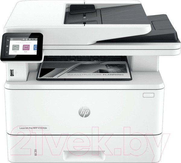 Изображение товара МФУ HP LaserJet Pro 4103fdn (2Z628A)