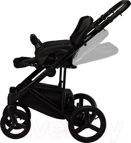 Изображение товара Детская универсальная коляска INDIGO Tour Eco 2 в 1 (Te 04, черная кожа/темно-бежевая кожа)