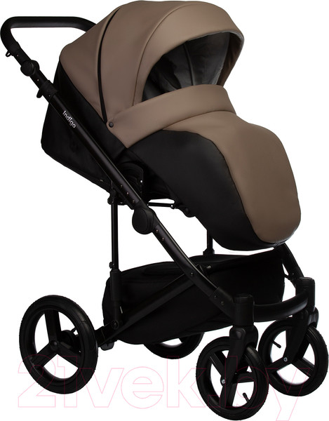 Изображение товара Детская универсальная коляска INDIGO Tour Eco 2 в 1 (Te 04, черная кожа/темно-бежевая кожа)