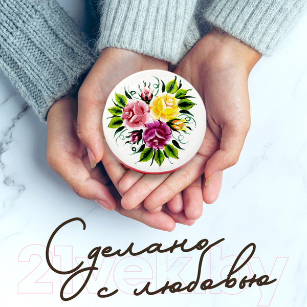 Изображение товара Шкатулка Брестская Фабрика Сувениров С розами / SB14