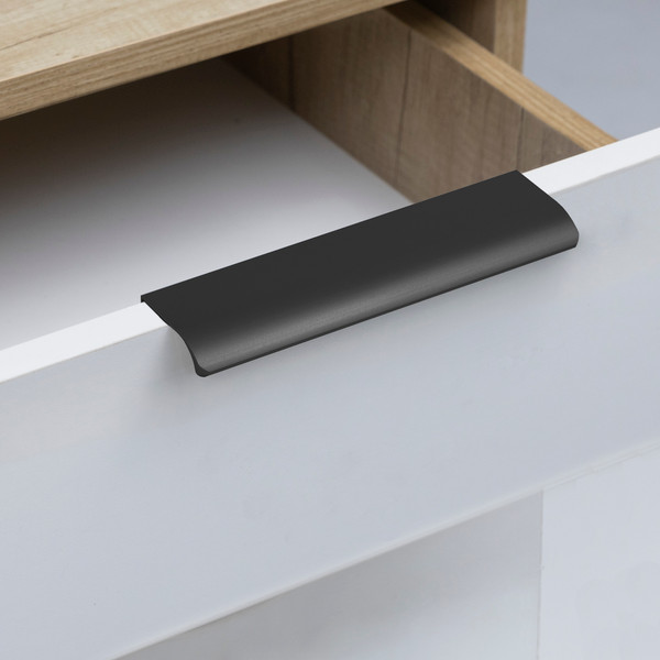 Изображение товара Ручка для мебели AKS Monblan накладная 320/400 (черный матовый)