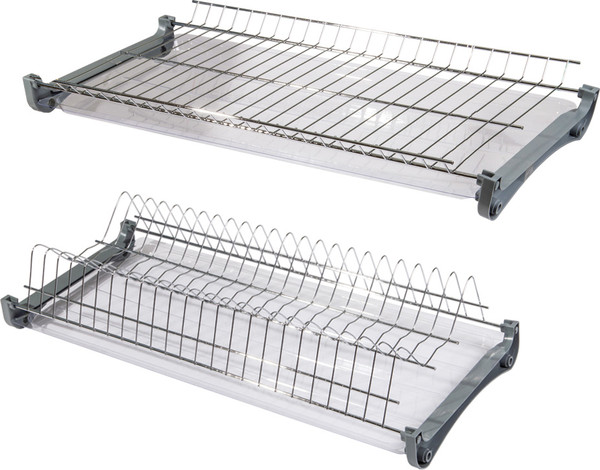 Изображение товара Сушилка для посуды встраиваемая AKS Gridli 800 в верхнюю базу без алюминиевого профиля (хром/сталь)