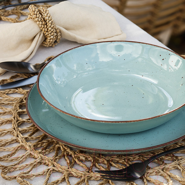 Изображение товара Тарелка столовая глубокая Cmielow i Chodziez Atelier City / CT05-0T01490 (бирюзовый)