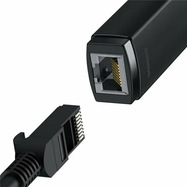 Изображение товара Сетевой адаптер Baseus Lite Series Ethernet Adapter USB-A to RJ45 LAN Port/WKQX000001 (черный)